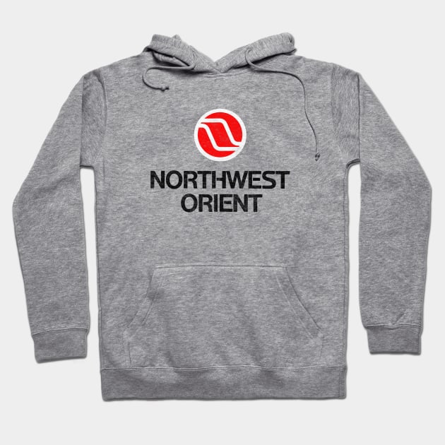 Defunct Northwest Orient Airlines Hoodie by Turboglyde